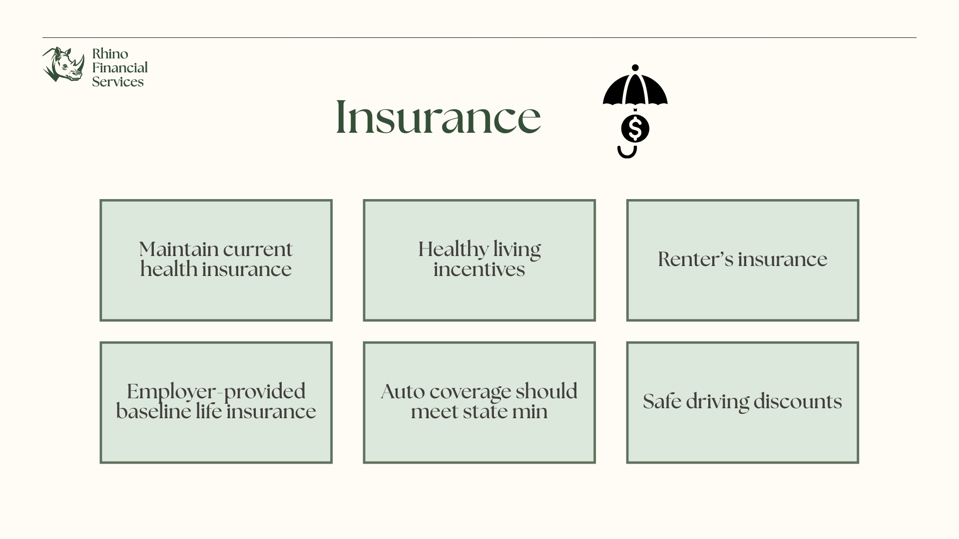 Slide 10: Insurance