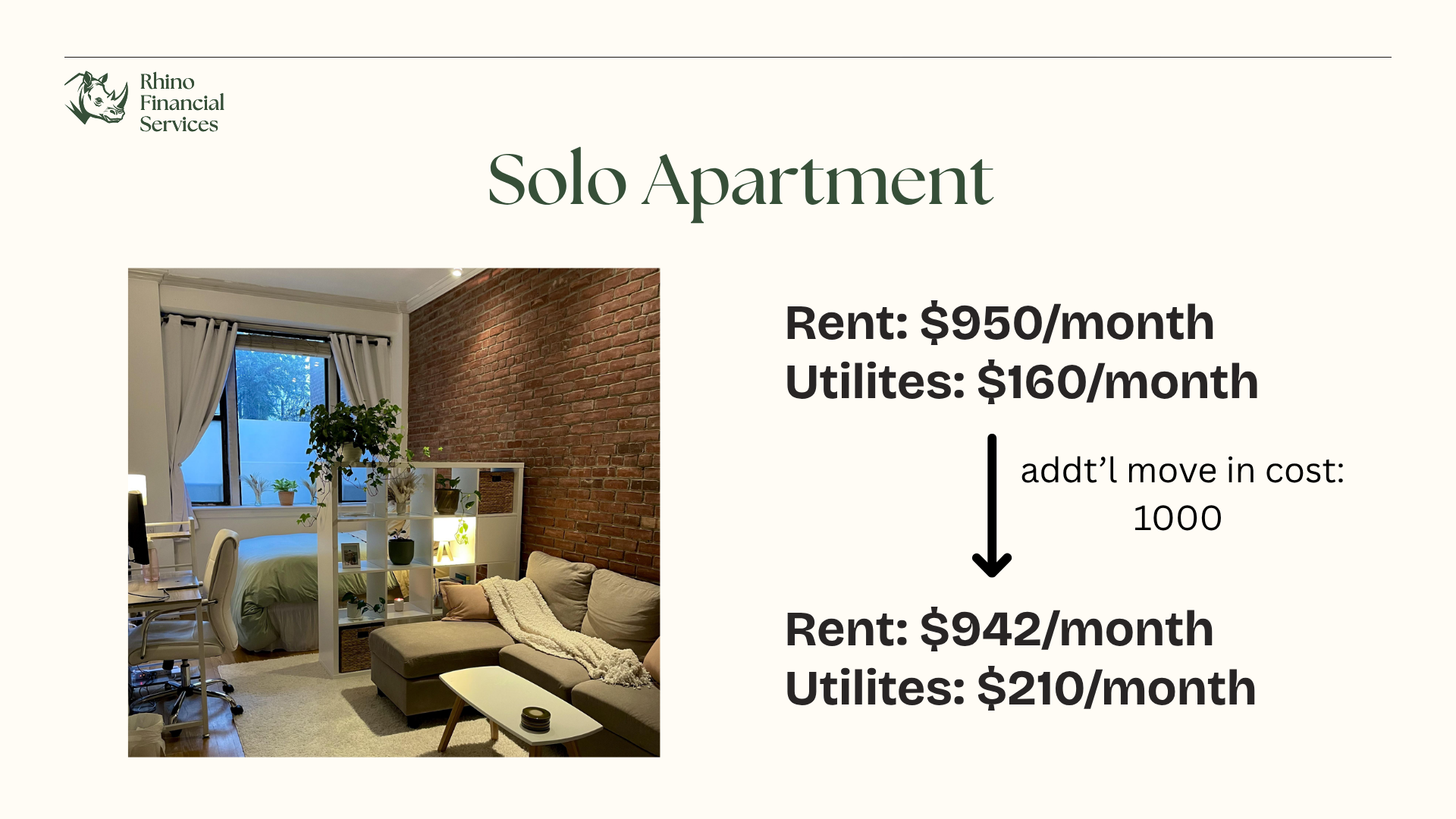 Slide 18: Solo Apartment